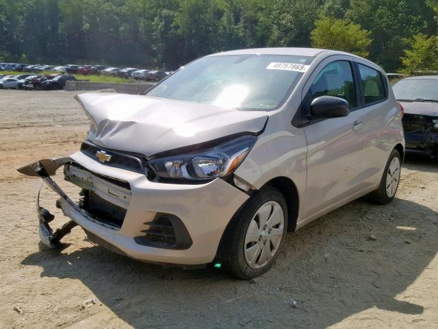 KL8CB6SA2HC809017 - 2017 CHEVROLET SPARK LS CREAM photo 2