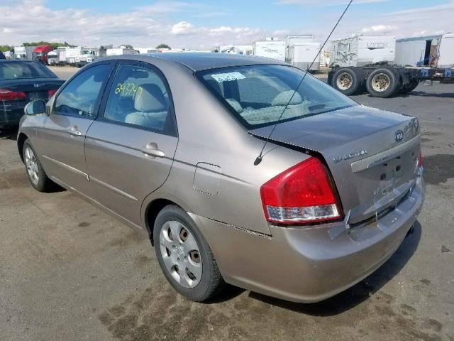 KNAFE121175439581 - 2007 KIA SPECTRA EX GOLD photo 3