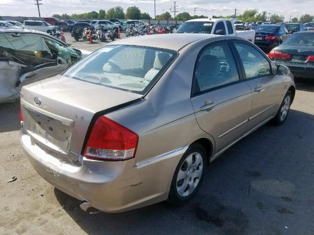 KNAFE121175439581 - 2007 KIA SPECTRA EX GOLD photo 4