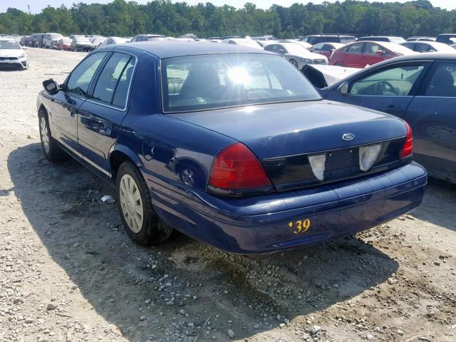 2FAHP71V38X118869 - 2008 FORD CROWN VICT BLUE photo 3