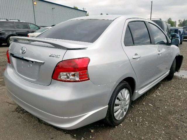 JTDBT923471051467 - 2007 TOYOTA YARIS SILVER photo 4