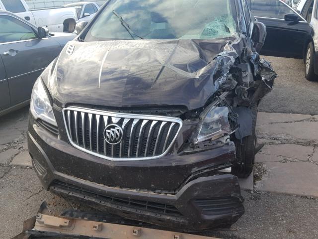 KL4CJASB3GB685800 - 2016 BUICK ENCORE BROWN photo 9