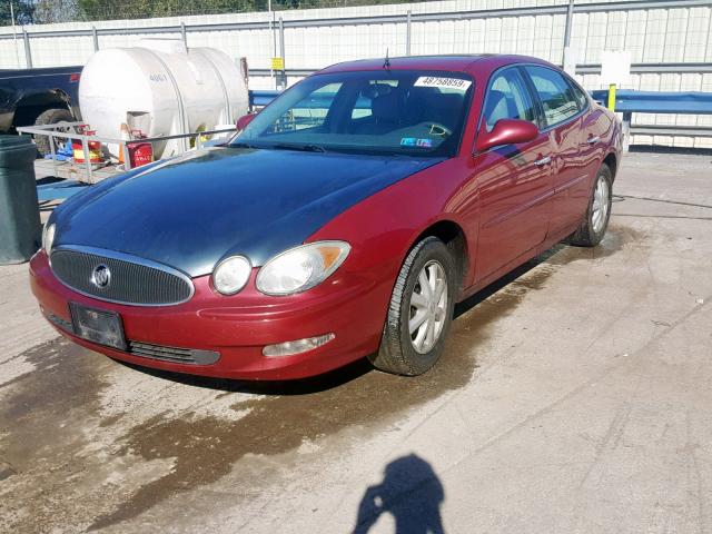 2G4WD532151227570 - 2005 BUICK LACROSSE C BURGUNDY photo 2