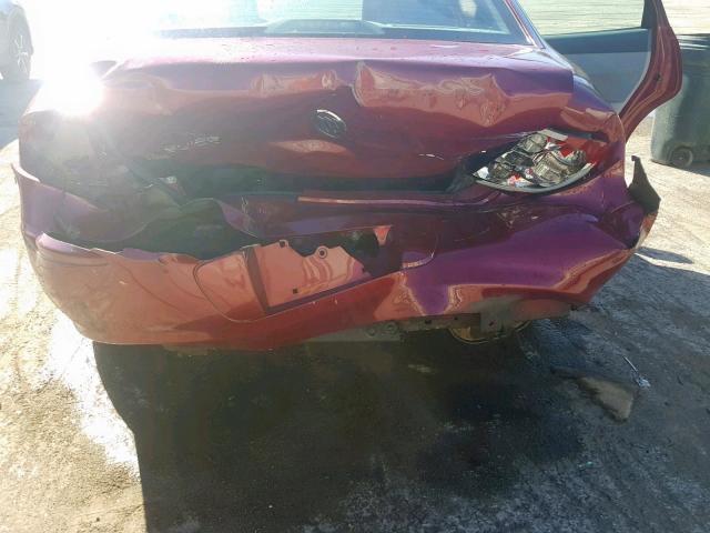 2G4WD532151227570 - 2005 BUICK LACROSSE C BURGUNDY photo 9