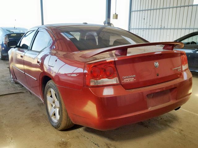 2B3CA3CV8AH190289 - 2010 DODGE CHARGER SX RED photo 3