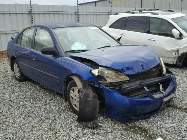 2HGES16384H585579 - 2004 HONDA CIVIC DX V BLUE photo 1