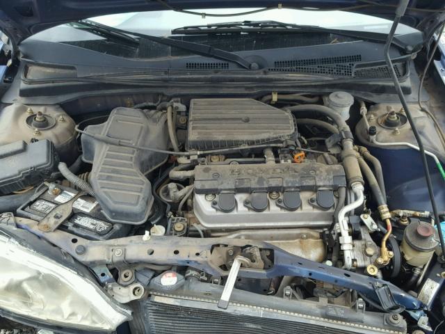 2HGES16384H585579 - 2004 HONDA CIVIC DX V BLUE photo 7