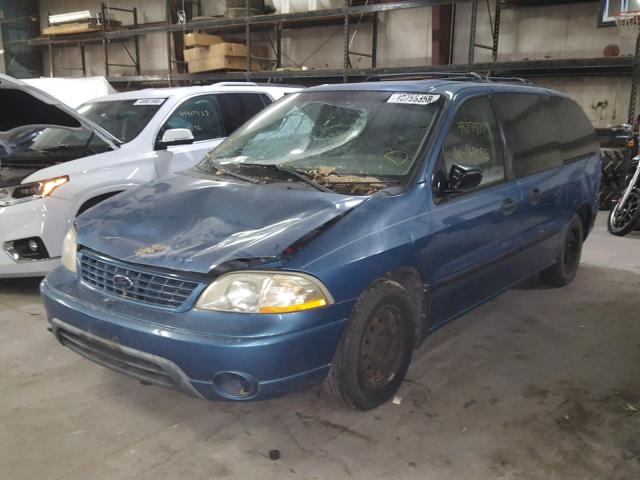 2FMZA51483BA07442 - 2003 FORD WINDSTAR L BLUE photo 2