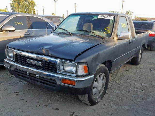 JT4VN93G3L5013496 - 1990 TOYOTA PICKUP 1/2 GRAY photo 2