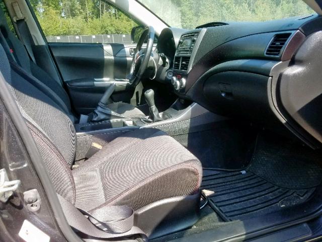 JF1GR7E69EG220087 - 2014 SUBARU IMPREZA WR GRAY photo 5