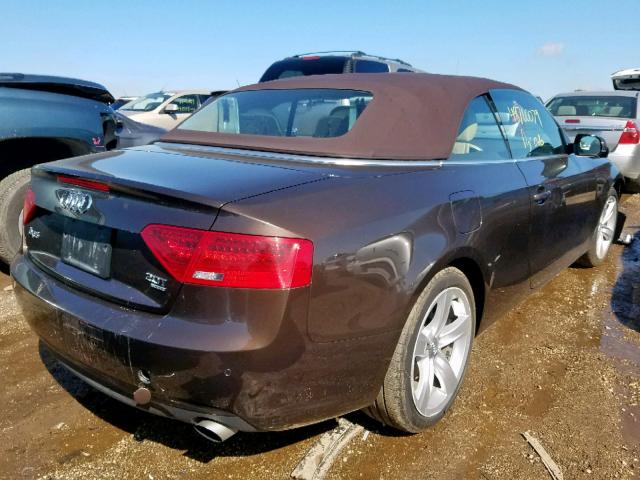 WAULFAFHXDN011379 - 2013 AUDI A5 PREMIUM BROWN photo 4