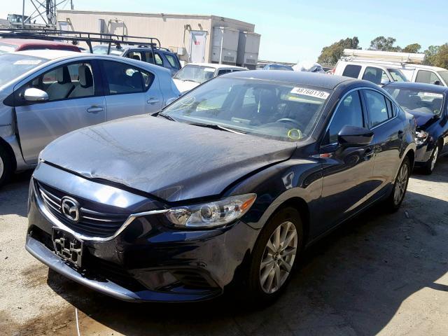 JM1GL1U53H1139031 - 2017 MAZDA 6 SPORT BLUE photo 2