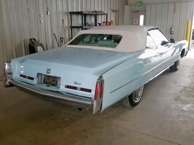 6L67S4Q428190 - 1974 CADILLAC ELDORADO BLUE photo 4