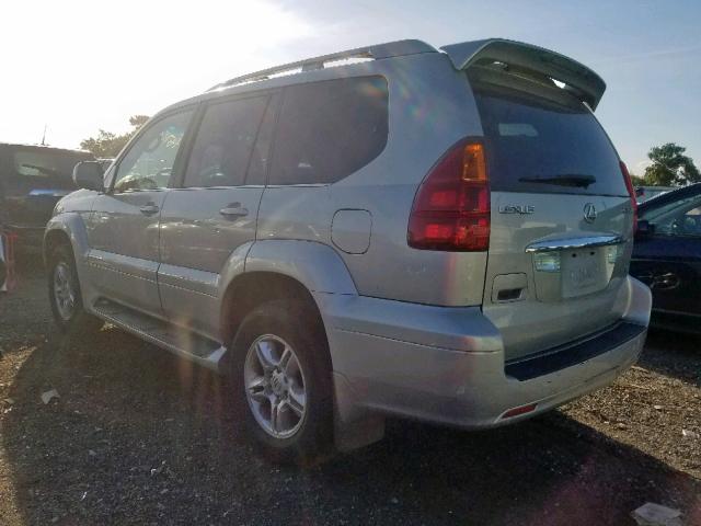 JTJBT20X630012325 - 2003 LEXUS GX 470 SILVER photo 3