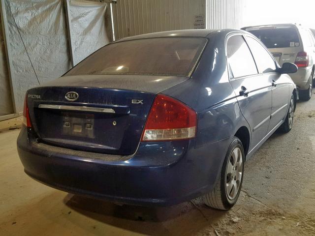 KNAFE121175480826 - 2007 KIA SPECTRA EX BLUE photo 4