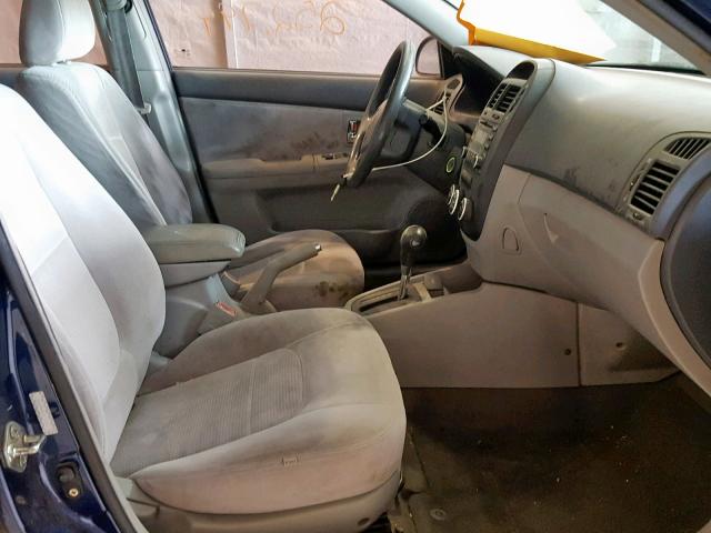 KNAFE121175480826 - 2007 KIA SPECTRA EX BLUE photo 5