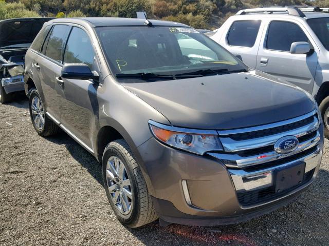 2FMDK3JC1DBA07691 - 2013 FORD EDGE SEL GRAY photo 1