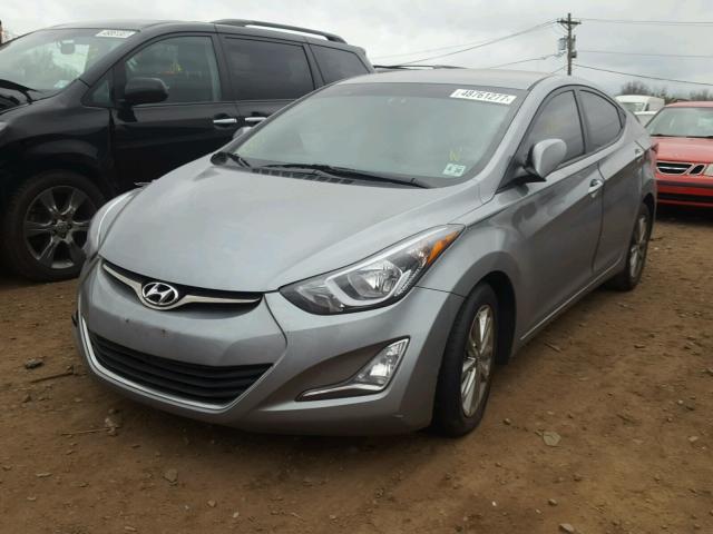 KMHDH4AE5FU422158 - 2015 HYUNDAI ELANTRA SE GRAY photo 2