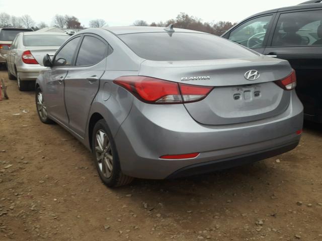 KMHDH4AE5FU422158 - 2015 HYUNDAI ELANTRA SE GRAY photo 3