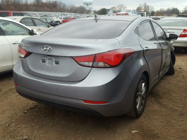 KMHDH4AE5FU422158 - 2015 HYUNDAI ELANTRA SE GRAY photo 4