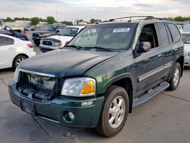 1GKDT13S242243836 - 2004 GMC ENVOY GREEN photo 2