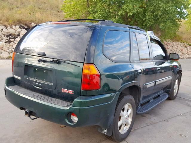 1GKDT13S242243836 - 2004 GMC ENVOY GREEN photo 4