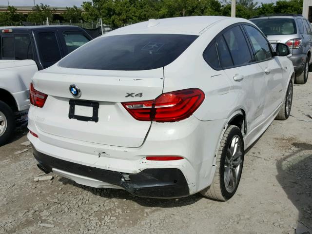 5UXXW5C59G0N91567 - 2016 BMW X4 XDRIVE3 WHITE photo 4