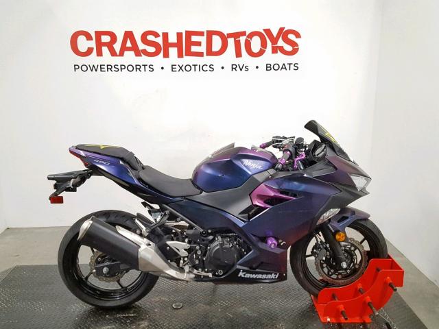 JKAEXKG14JDA04734 - 2018 KAWASAKI EX400 PURPLE photo 1