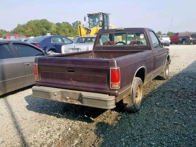 1GTBS14R9J2503288 - 1988 GMC S TRUCK S1 BLACK photo 4