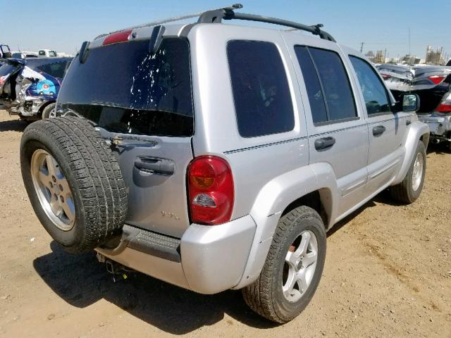 1J4GL58K13W610395 - 2003 JEEP LIBERTY LI SILVER photo 4