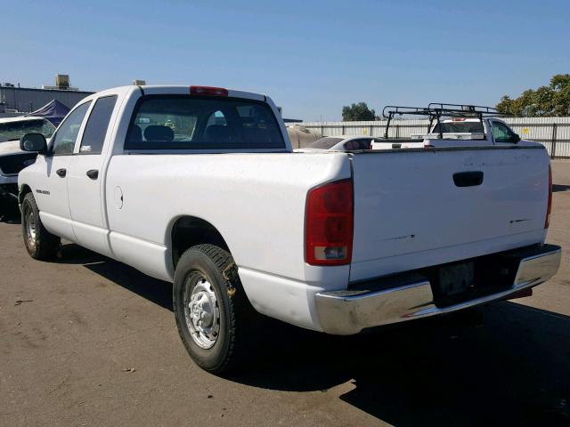 3D7KA28DX4G108545 - 2004 DODGE RAM 2500 S WHITE photo 3