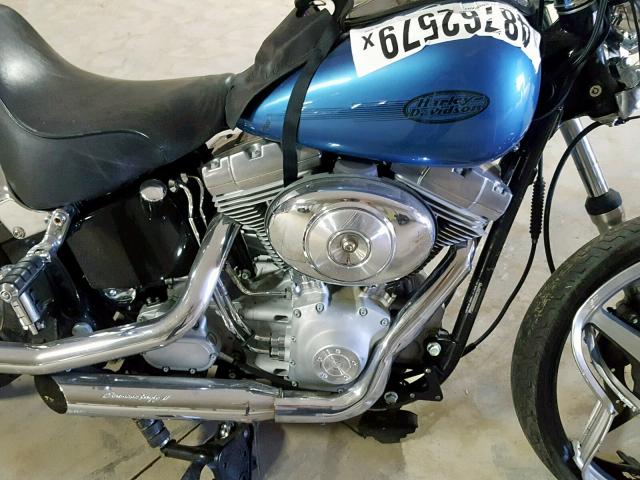 1HD1BHY105Y052309 - 2005 HARLEY-DAVIDSON FXST BLUE photo 7