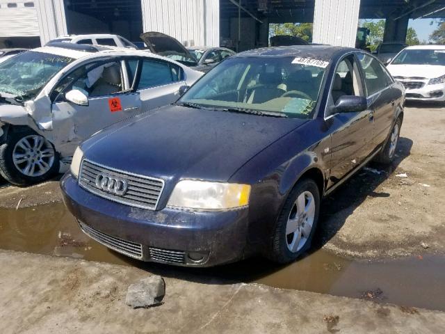 WAULT64B73N036629 - 2003 AUDI A6 3.0 QUA BLUE photo 2