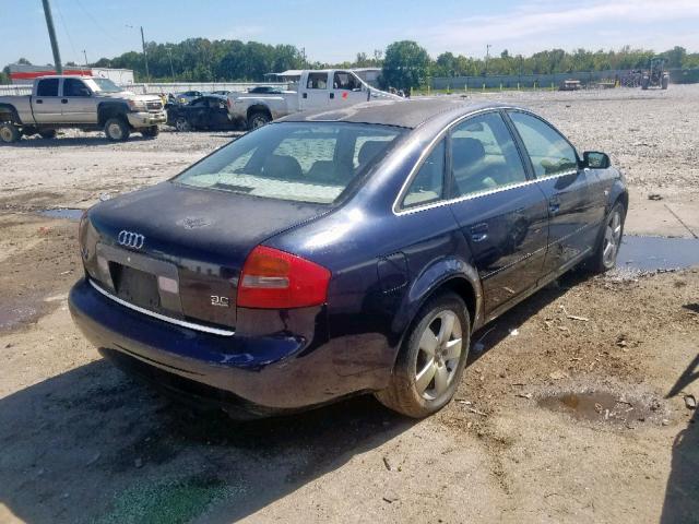 WAULT64B73N036629 - 2003 AUDI A6 3.0 QUA BLUE photo 4