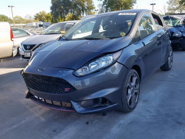 3FADP4GX2JM127361 - 2018 FORD FIESTA ST GRAY photo 2