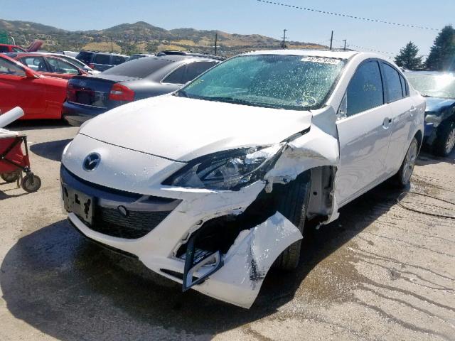 JM1BL1S5XA1197432 - 2010 MAZDA 3 S WHITE photo 2