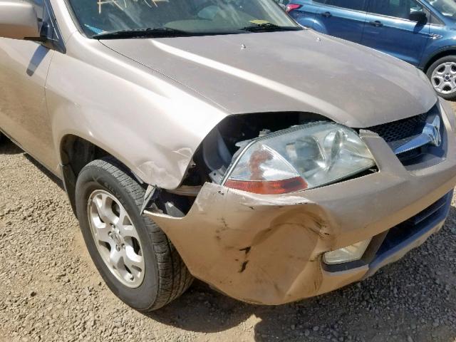 2HNYD18802H544482 - 2002 ACURA MDX TOURIN GOLD photo 9