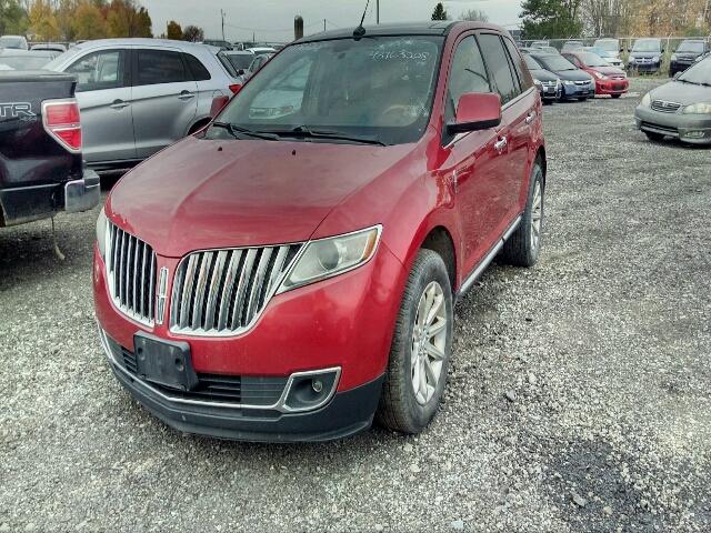 2LMDJ8JK5BBJ06667 - 2011 LINCOLN MKX BURGUNDY photo 2