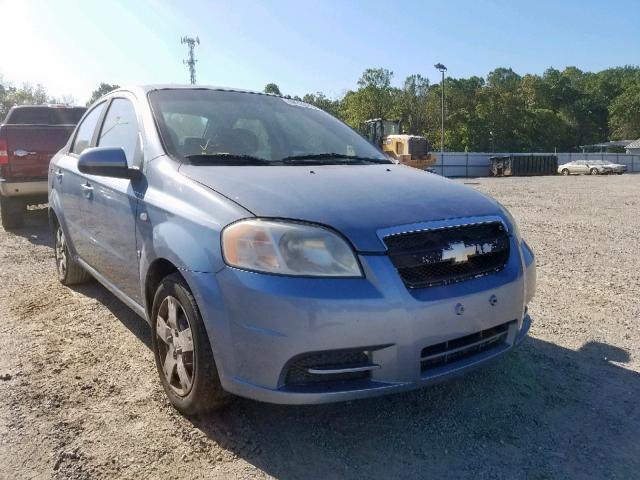 KL1TD56697B062304 - 2007 CHEVROLET AVEO BASE Көк фото 1