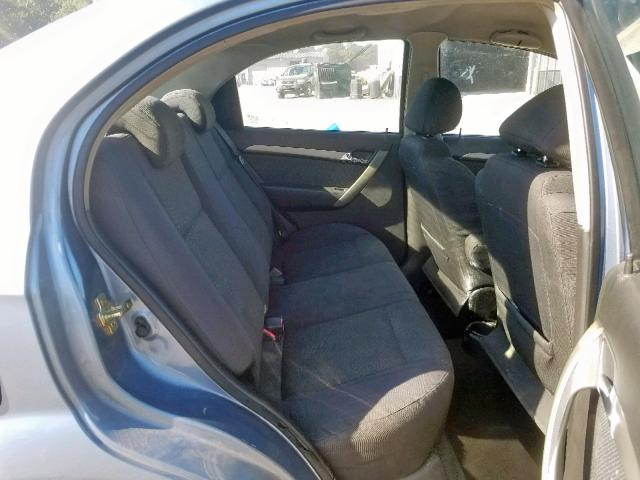 KL1TD56697B062304 - 2007 CHEVROLET AVEO BASE Көк фото 6