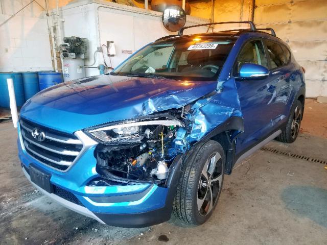 KM8J3CA23JU732156 - 2018 HYUNDAI TUCSON VAL BLUE photo 2