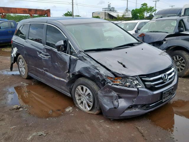 5FNRL5H47GB155286 - 2016 HONDA ODYSSEY EX GRAY photo 1