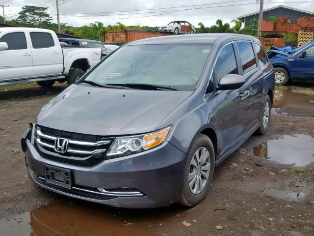 5FNRL5H47GB155286 - 2016 HONDA ODYSSEY EX GRAY photo 2