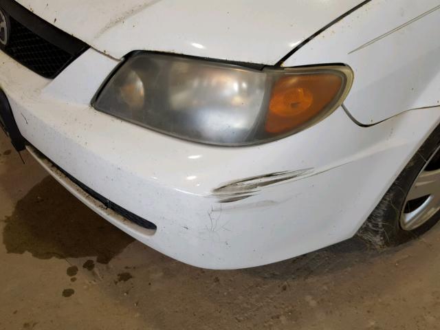 JM1BJ225230105525 - 2003 MAZDA PROTEGE DX WHITE photo 10