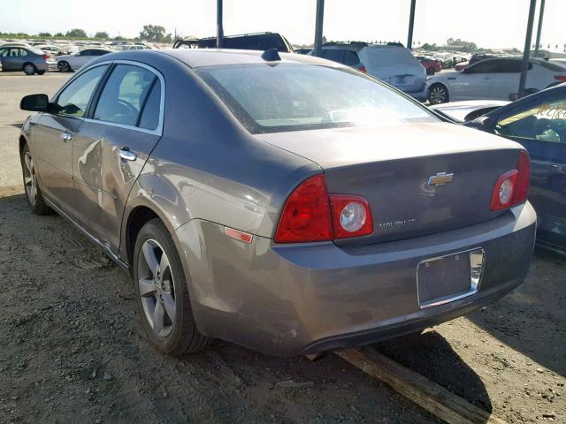 1G1ZC5E0XCF129569 - 2012 CHEVROLET MALIBU 1LT CHARCOAL photo 3