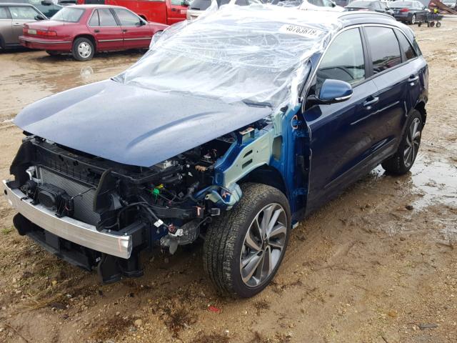 KNDCE3LC2J5171195 - 2018 KIA NIRO TOURI BLUE photo 2