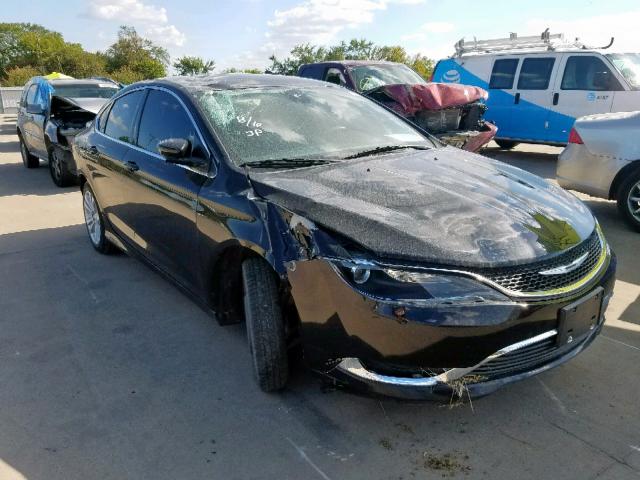 1C3CCCAB3FN739353 - 2015 CHRYSLER 200 LIMITE BLACK photo 1