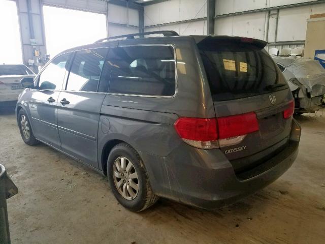 5FNRL3H74AB029148 - 2010 HONDA ODYSSEY EX GRAY photo 3