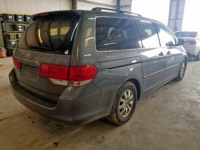 5FNRL3H74AB029148 - 2010 HONDA ODYSSEY EX GRAY photo 4