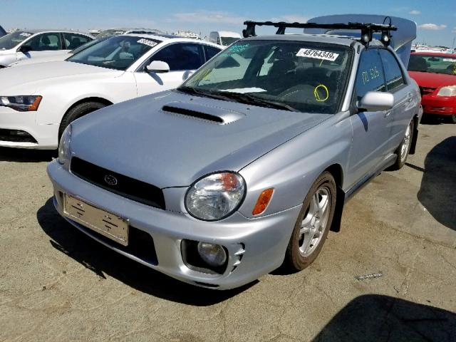 JF1GD29612G506216 - 2002 SUBARU IMPREZA WR SILVER photo 2